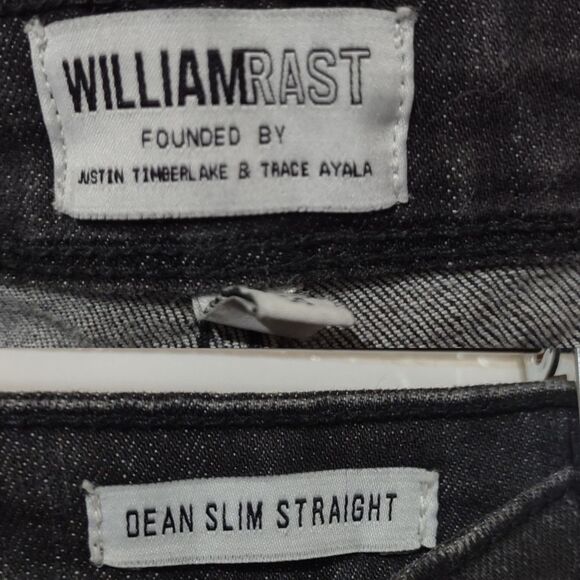 WILLIAM RAST Men's Slim Straight Fit Stretch Moto Jeans - Picture 6 of 10